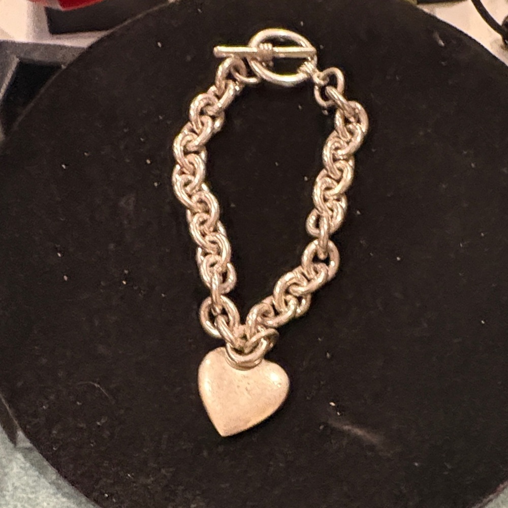Silver Heart Charm Bracelet